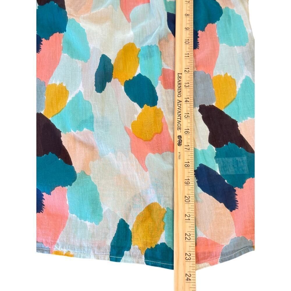 Thml Multicolor Abstract Flutter Sleeve 100% Cott… - image 7